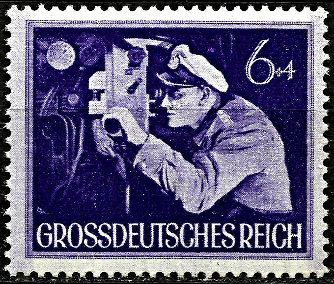 III REICH, U BOAT COMMANDANT, MICHEL # 876, YEAR 1944, MNH, LOT 3162