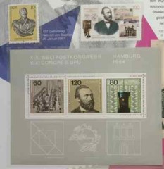 Germany 150 Years Of UPU Presentation Folder Souvenir Sheet & Stamps 2024-ZZIAA