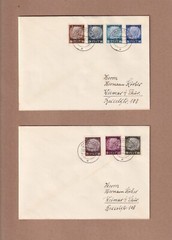 Poland OSTEN Overprints – Set-14 – on 5 Matched postmarked Krakau 3 OCTOBER 1940