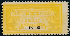 Stamp Germany Revenue WWII 3rd Reich NSZ National Newspaper Set June MNG