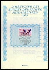 GERMANY FOLDER BDPH 1979 SPORTS – HANDBALL – CANOE – ONLY FOR MEMBERS !!!