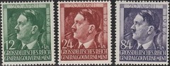 SALE Stamp Germany Poland General Gov’t Mi 117-9 Sc NB33-5 WWII Hitler 1944 MNH