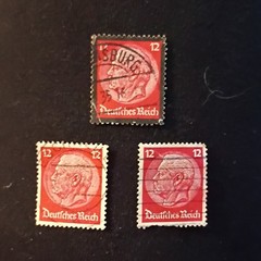 30 Germany Deutsches Reich/DDR Used Postage Stamp Lot Handstamped 3-40 Pf