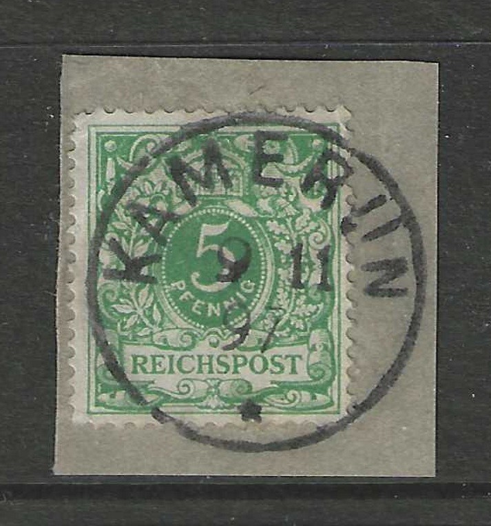 German colonies 1897 CAMEROON 5 Pfennig forerunner used signed $ 58.00