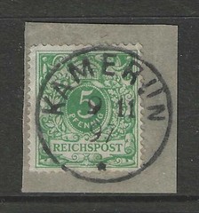 German colonies 1897 CAMEROON 5 Pfennig forerunner used signed $ 58.00