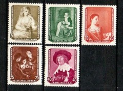 Germany DDR 439-43 MNH 1959 Famous Paintings Full Set Very Fine