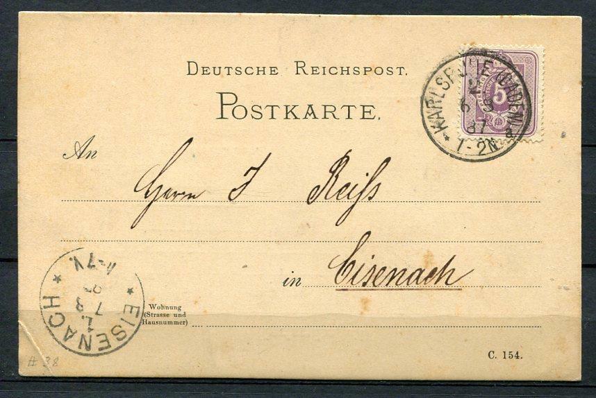 Germany. Deutsche Reichpost.Used Cover Single frankage. 5 pf. gps349s