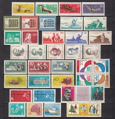 East Germany GDR DDR 1962 – almost complete (1 minisheet missing) – MNH