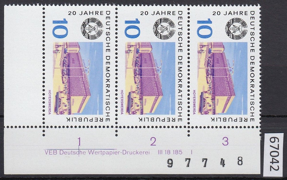 DDR 1969, Mich.-No.: 1499 ** DV FNo. I