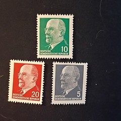 30 Germany Deutsches Reich/DDR Used Postage Stamp Lot Handstamped 3-40 Pf