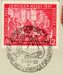 Germany 1947, SG951/952, 24pf + 75pf, set of 2 stamps , Leipzig Autumn Fair