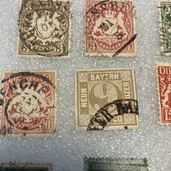 9 USED Antique Bavaria Bayern Stamps, 1850-1920. Nice Mixed Lot; $1 Ships. DEAL!