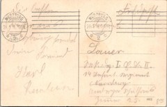 Germany Feldpost 1916 Wurzburg PPC – J15881