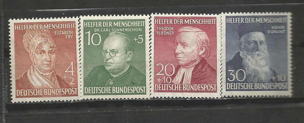 GERMANY 1952 SCOTT# B327-330 MNH,