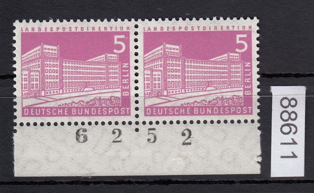 Berlin 1956, Mich.-No.: 141 v ** Sheet number grooved gumming
