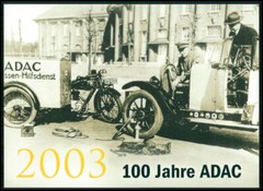 GERMAN POST ANNIVERSARY-CARD 2003 ADAC AUTOMOBILE CLUB CARS MOTORCYCLE ‚m2884