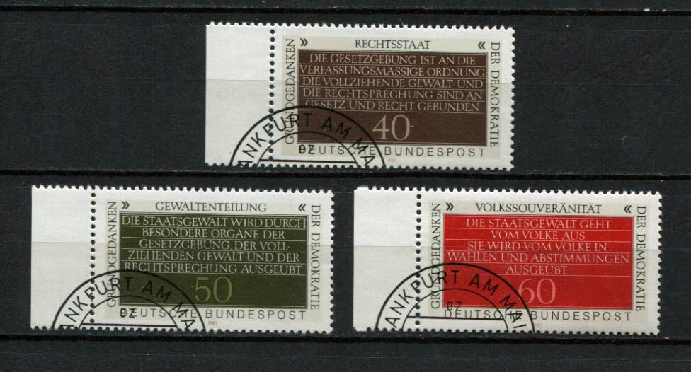 Germany – BRD : Statement of Freedom set from 1981 – CTO