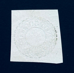 GERMANY Stamp – 1800’s 30 Kreuzer Embossed Eagle Cut Square Postage Mint