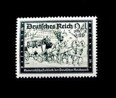 GERMANY Stamp – 1939 WWII Military Culture Fund Semi Postal 24+10pfg MNH OG r52