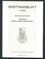 Germany – BRD : Scott # 1296 First Day Sheetlet (ETB) from 1979 Michel # 16/1979
