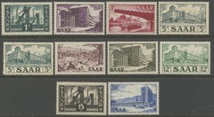 SAAR Sc#232-240, 244 1952-55 Scenes Part Set Most OG Mint Lightly Hinged