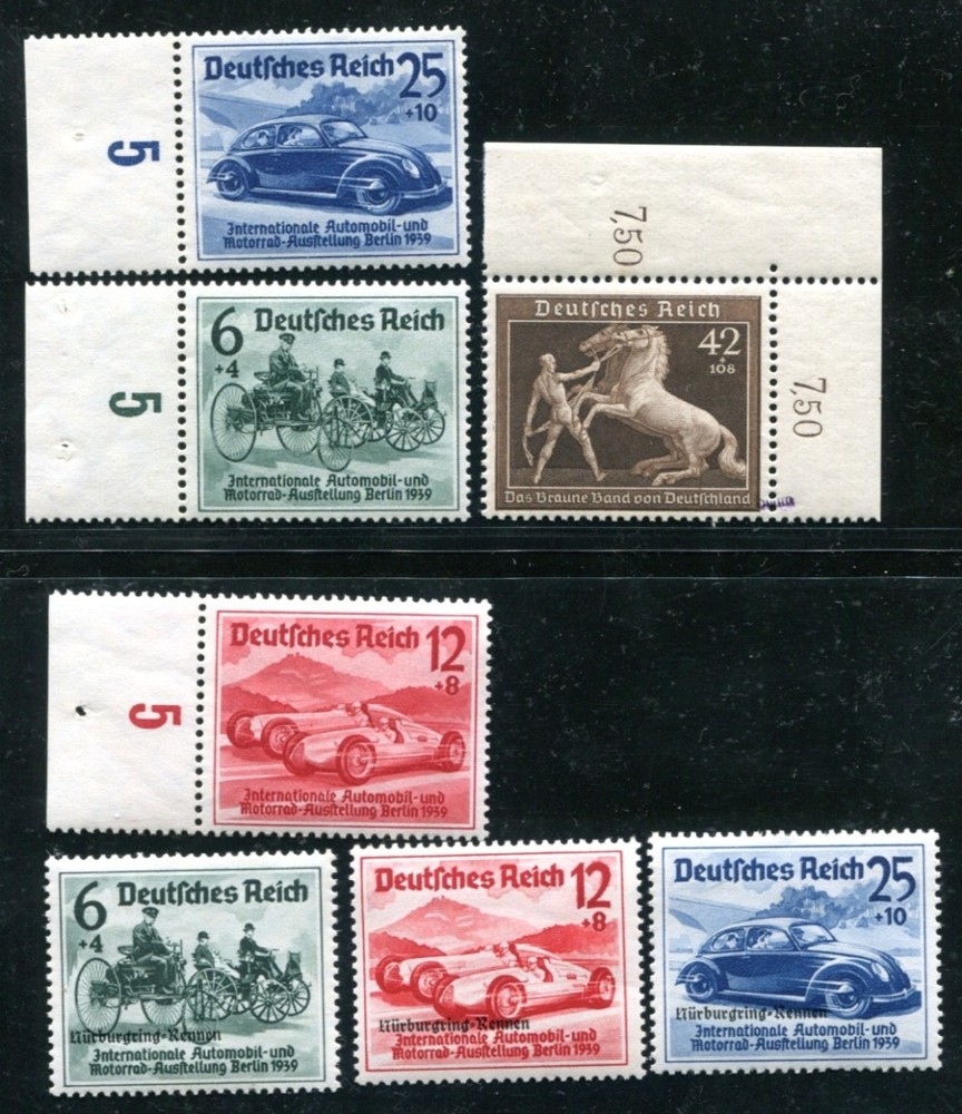 GERMANY 1939 695-697,686-688,699 ** MNH FLAWLESS signed SCHLEGEL BPP (Z6602