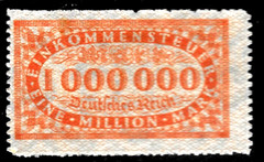 1920 Germany Fiscal Revenue 1,000,000 Mark Income Tax🔥MLH SERRATE Roulette🔥R