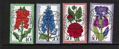 Germany SC # 9NB128-131 FLOWERS . Used