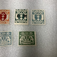 5 MHR Vintage RARE 1921-1925 Freie Stadt Danzig Stamps. Nice- $1 Ships- A DEAL!