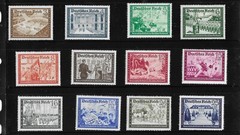 MH set B148-159 1939 & 1941 18 stamps Postal Hitlers‘ Culture fund #2304