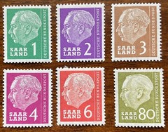 Saar Stamps Scott Catalogue #263-279 MH Partial Set of Six! Low Shipping!