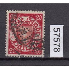 Danzig stamped COMPANY PERFIN Swedish-Danzig Seed Trading AG
