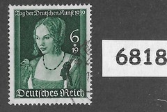 #6818 Venetian woman / German art Sc B146 / 1939 Third Reich Germany