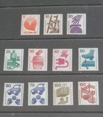 Germany Berlin 1971-73 Accident Prevention Complete Set MNH 11 Stamps