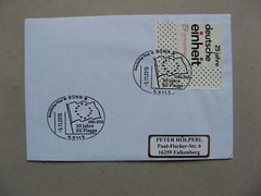 GERMANY BRD, event cover 2015, canc.30 years EU flag