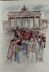 SIX GERMANY NUMBERED OPENING OF BRANDENBURG GATE FDC SEE SCANS LOOK 👀 1359
