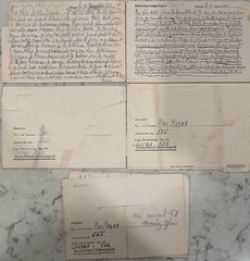 Germany Laufen(OBERBAY) 1/15,4/10,10/11,12/17/43,7/11/44 Internee mail same *d2