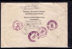 Registered Mail All. Occupation – Frankfurt Oder – SBZ to USA 1948