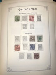 Vintage Germany Stamp Collection German Empire Bavaria Saar Wurttemberg Hamburg