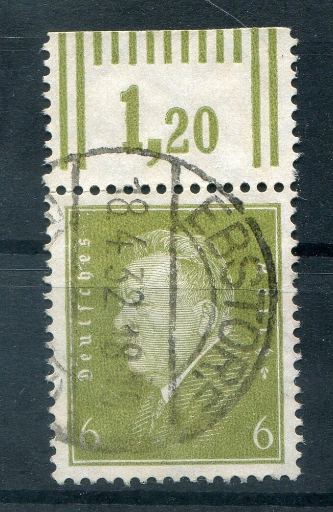 DR-Weimar 465OR Upper Margin Used (Stamped) Authentic
