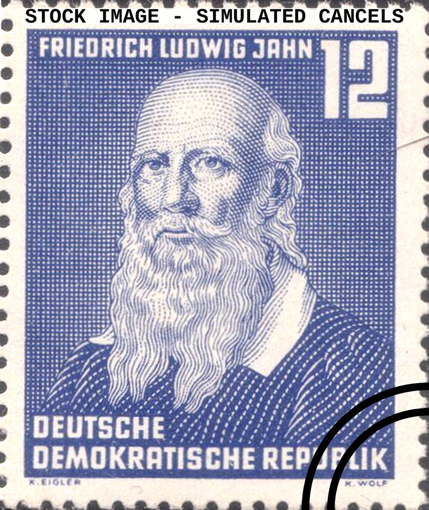 DDR #Mi317 Used 1952 Friedrich Jahn Gymnastics [Y II][110]