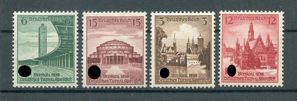 DR-3 Reich 665/8 665-668 Luxury MNH Postfresh 16EUR (y69731