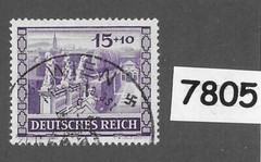 #7805 Used stamp B199 1941 / Third Reich Germany Fancy Vienna Austria cancel