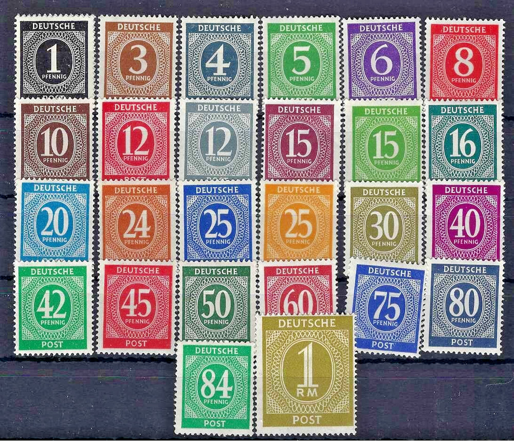 1946 Allied Government Issued Mi# 911-937 Complete Set MNH **