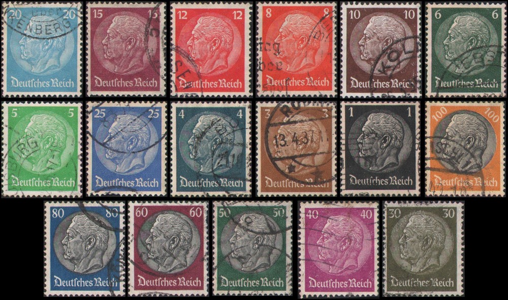 Germany #415-431 set Used