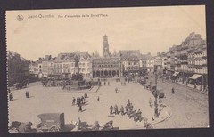 GERMANY 1916, Fieldpost card to Frankfurt, Saint-Quentin, France, WWI
