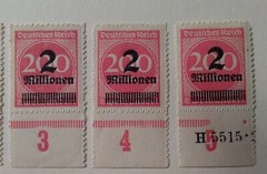 (Unissued) Weimar German Republic Stamp, 1923 C Issue, MLH, OG Serrate Roulette 