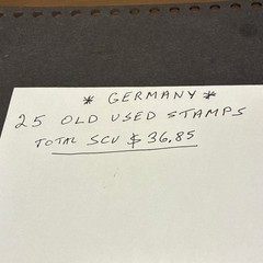 Germany 25 Used Stamps Lot Deutsches Reich Germany & Colonies Collectible