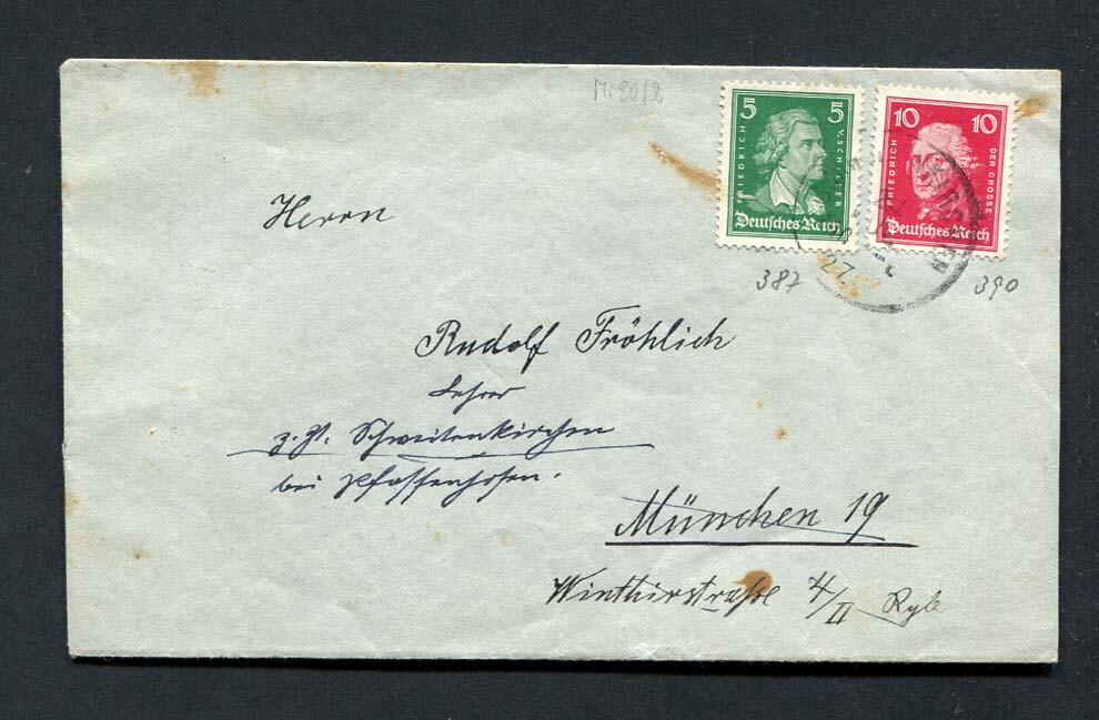 German Reich : Nice cover from 1927 – used