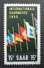 Saar Germany 1955 Scott #255 MNH OG Complete Set!